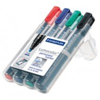 ESTUCHE 4 MARCADORES PERMANENTES LUMOCOLOR 352 TRAZO 2MM. SURTIDOS STAEDTLER 352 WP4 (Espera 4 dias)